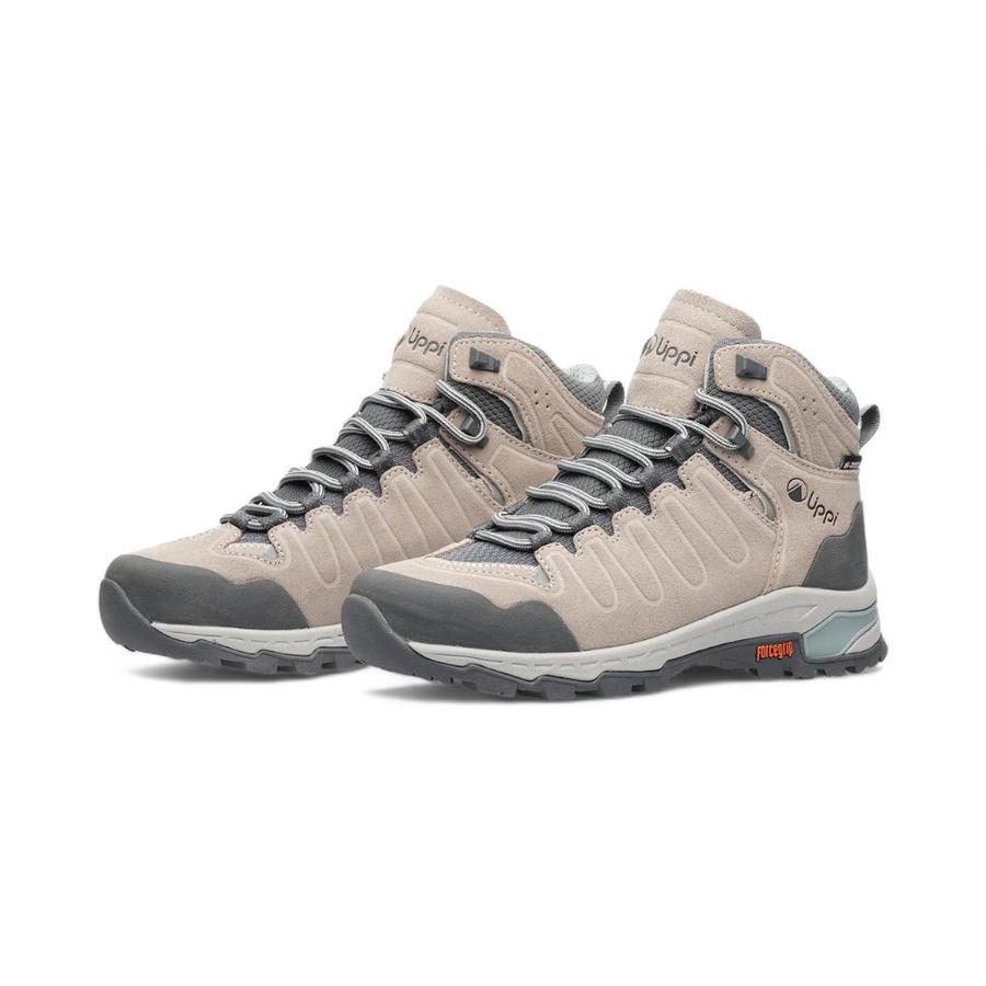 Botines Outdoor Mujer Lippi All Terra Mid Beige