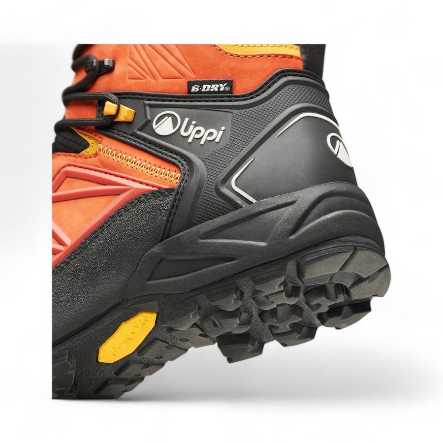 Botines Outdoor Hombre Lippi Bravo Evo Rojo Anaranjado