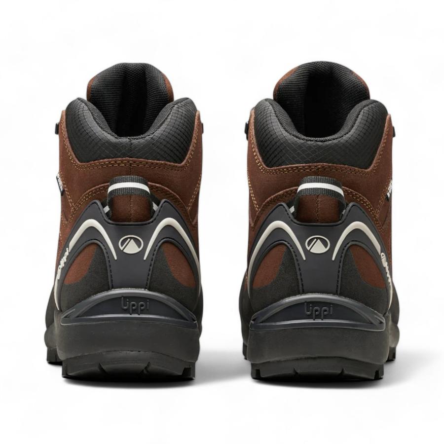 Botines Outdoor Hombre Lippi Bravo Mid Café/Negro