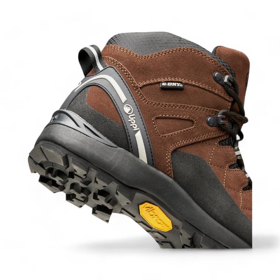 Botines Outdoor Hombre Lippi Bravo Mid Café/Negro
