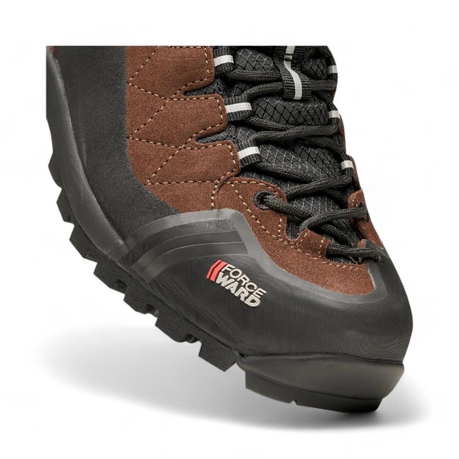 Botines Outdoor Hombre Lippi Bravo Mid Café/Negro