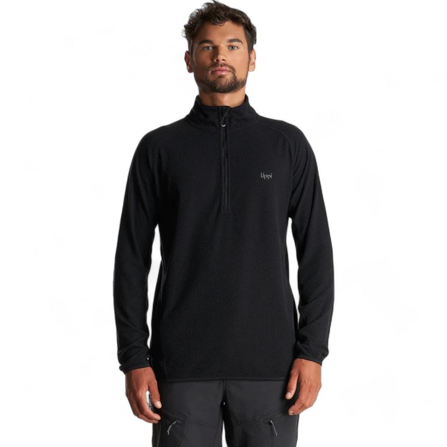 Poleron Hombre Jacaranda Nano-F 1/4 Zip Lippi Azul Marino