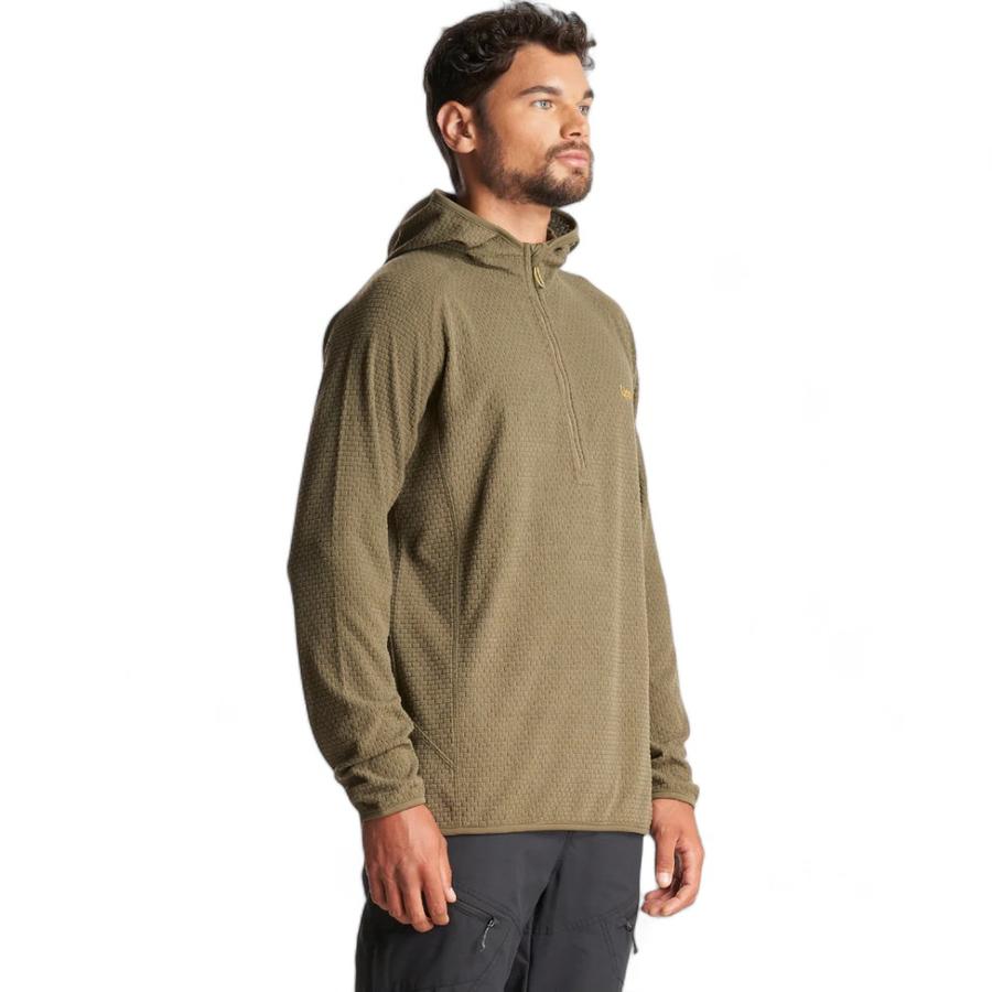 Poleron Hombre Jacaranda Nano-F 1/4 Hoody Lippi Verde
