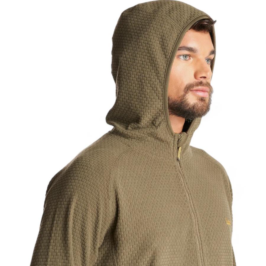 Poleron Hombre Jacaranda Nano-F 1/4 Hoody Lippi Verde