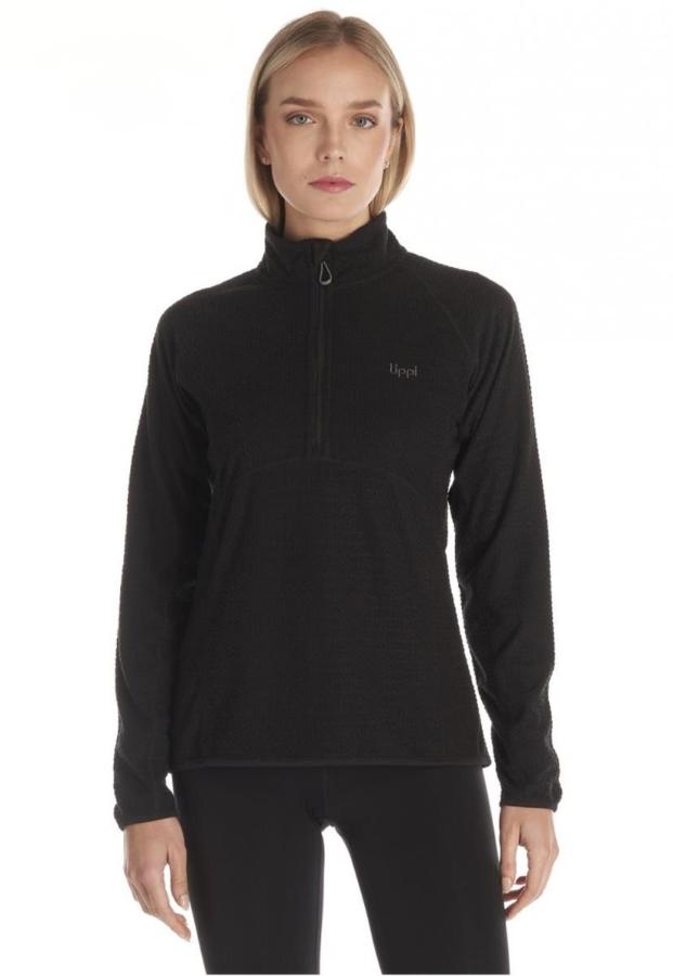 Poleron Lippi Jacaranda Nano-f 1/4 Zip Negro Mujer S