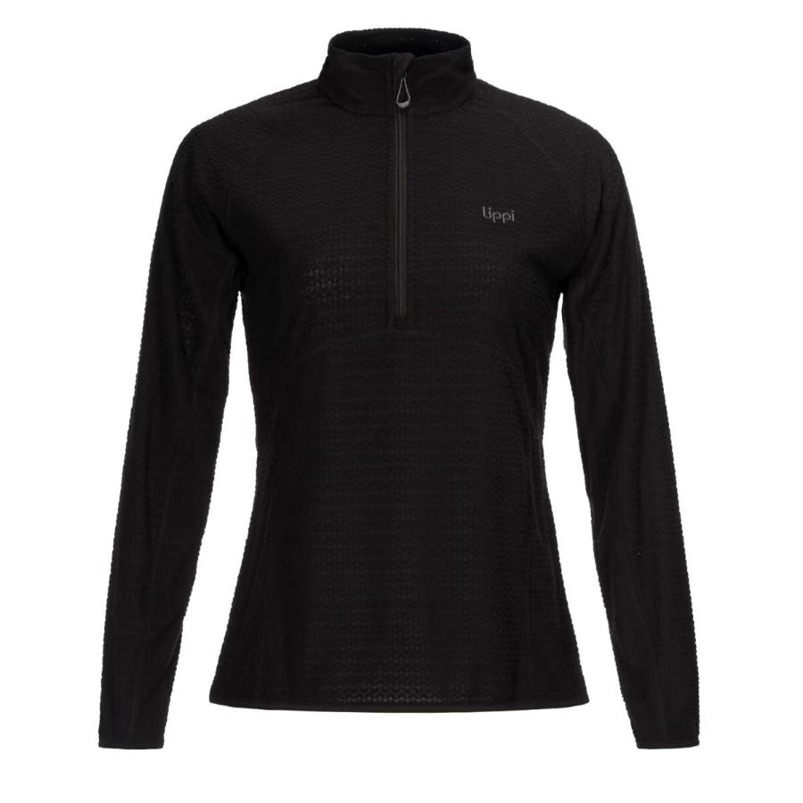 Poleron Lippi Jacaranda Nano-f 1/4 Zip Negro Mujer S