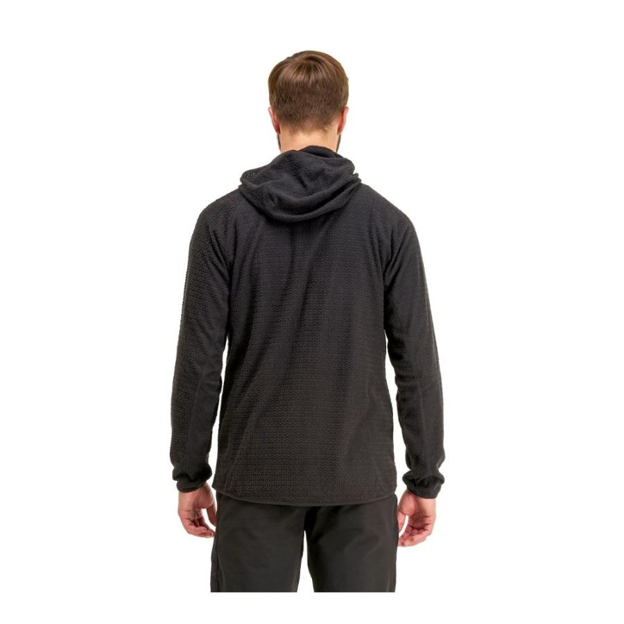 Poleron Lippi Jacaranda Nano-F 1/4 Zip Hoody Hombre Negro