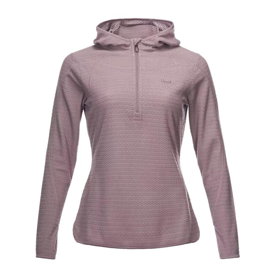 Poleron Lippi Jacaranda Nano-F 14 Zip Hoody Mujer Lila