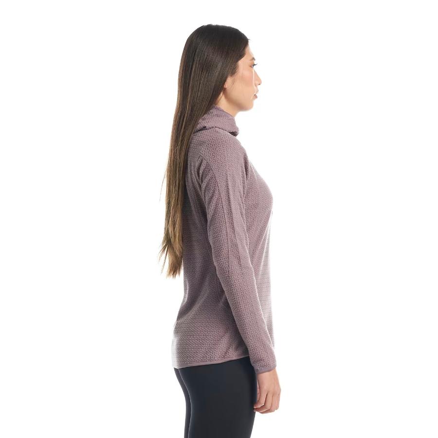 Poleron Lippi Jacaranda Nano-F 14 Zip Hoody Mujer Lila