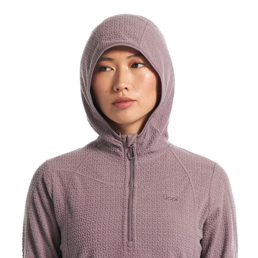 Poleron Lippi Jacaranda Nano-F 14 Zip Hoody Mujer Lila