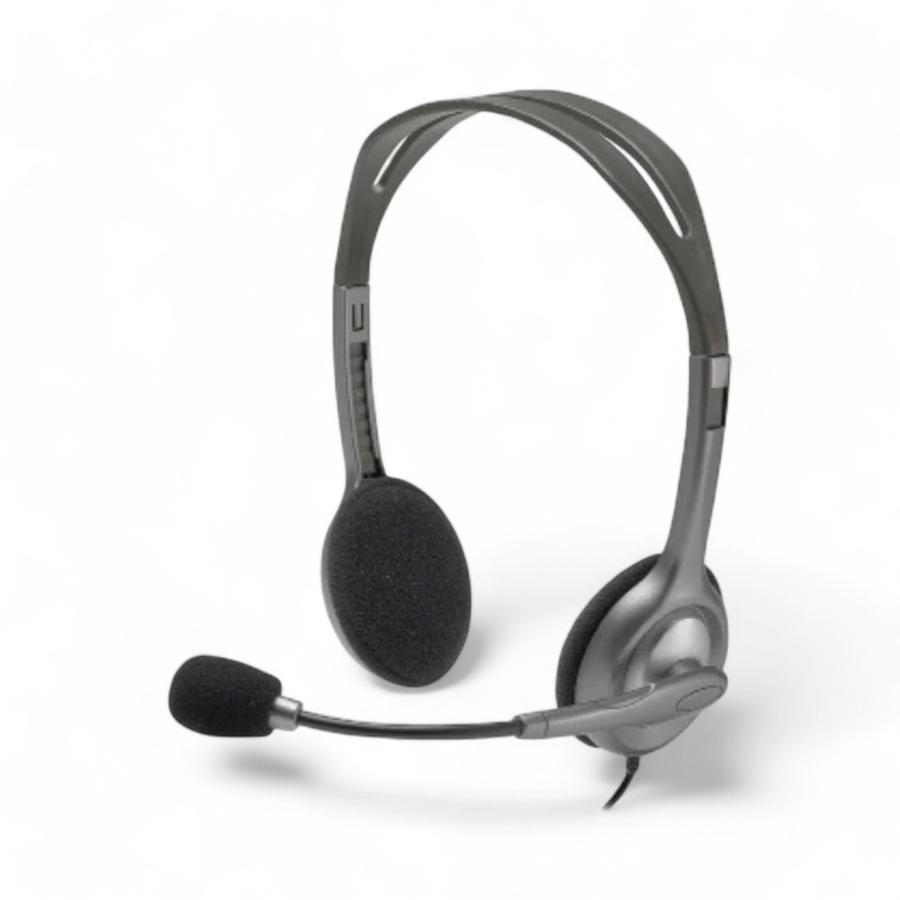 Audifonos On Ear Logitech H111 Stereo Gris