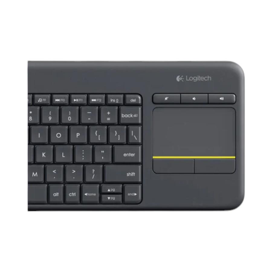 Teclado Inalámbrico Logitech K400 Mouse Pad Negro