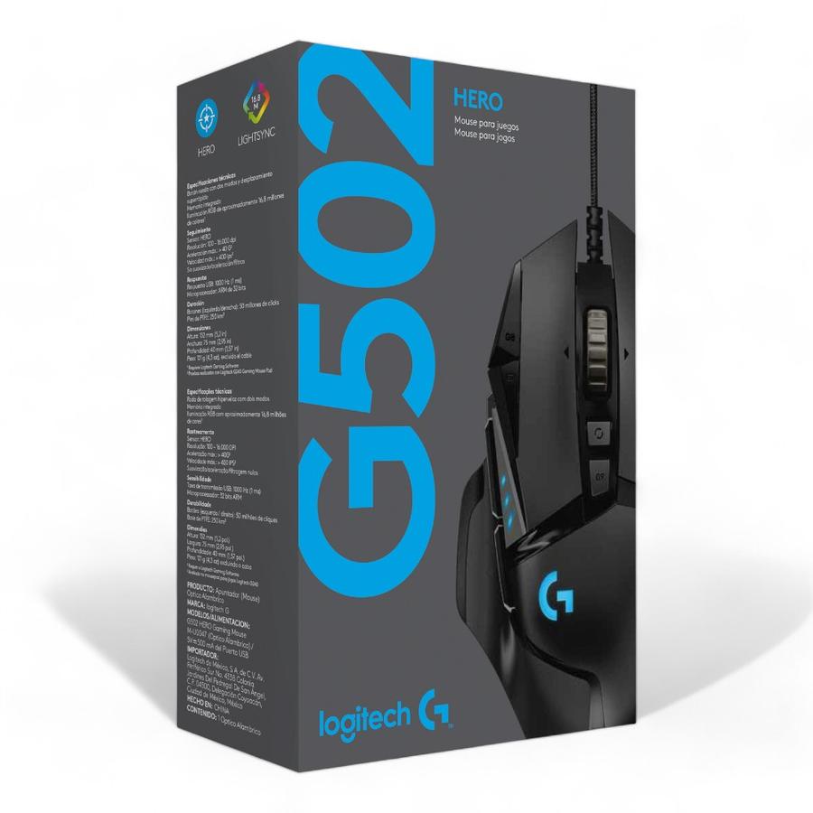Mouse Gaming Logitech Hero G502