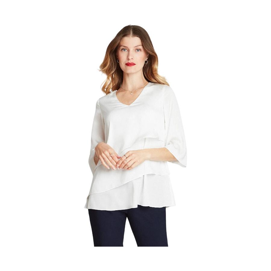 Blusa Manga 3/4 Mujer Lorenzo Di Pontti  203018  Blanco