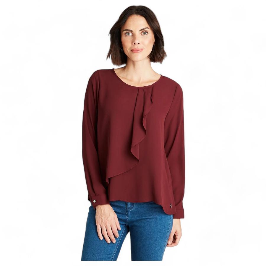 Blusa Con Capa Mujer Lorenzo Di Pontti Burdeo