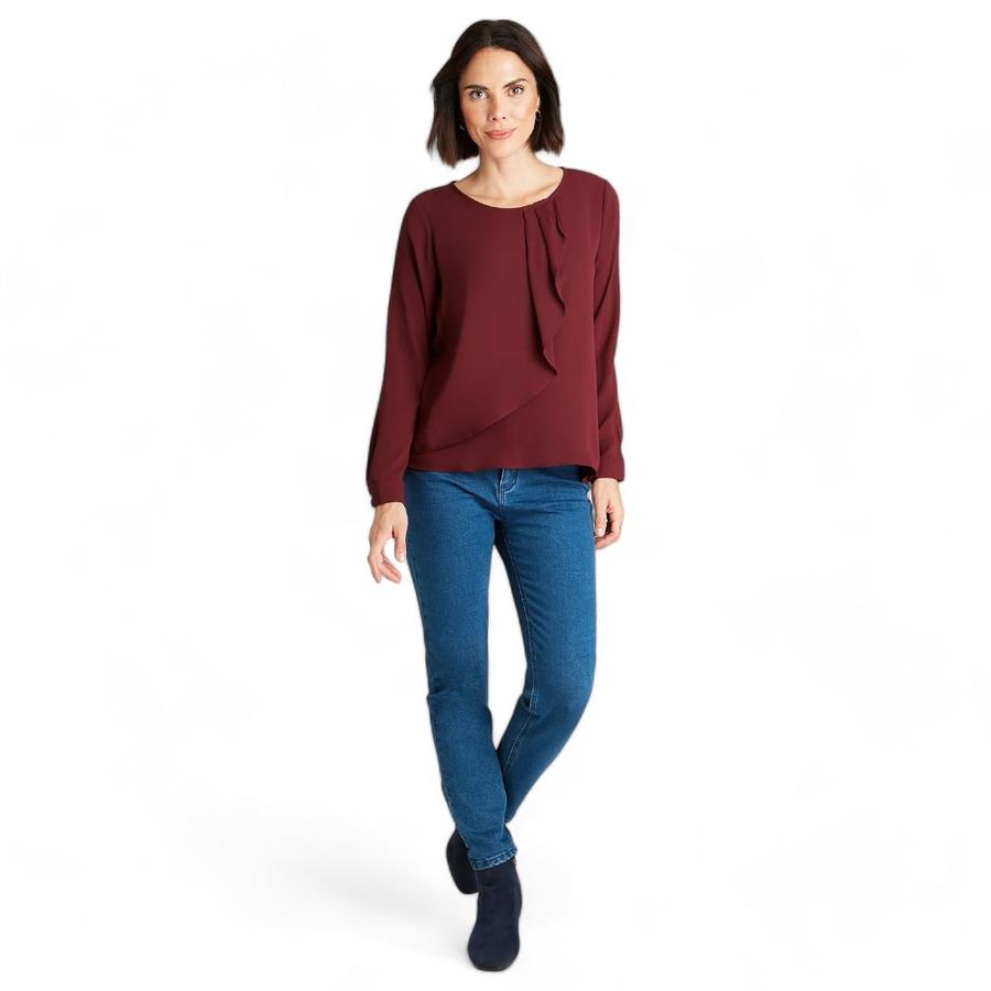 Blusa Con Capa Mujer Lorenzo Di Pontti Burdeo
