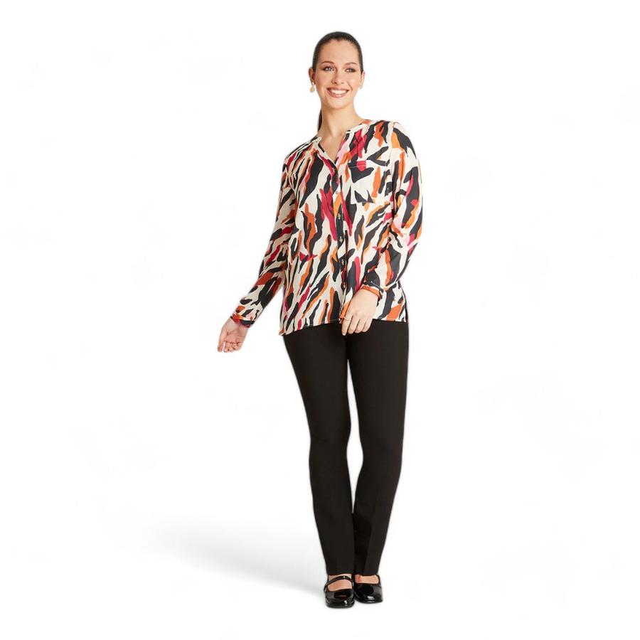 Blusa Abotonada Mujer Lorenzo Di Pontti Multicolor