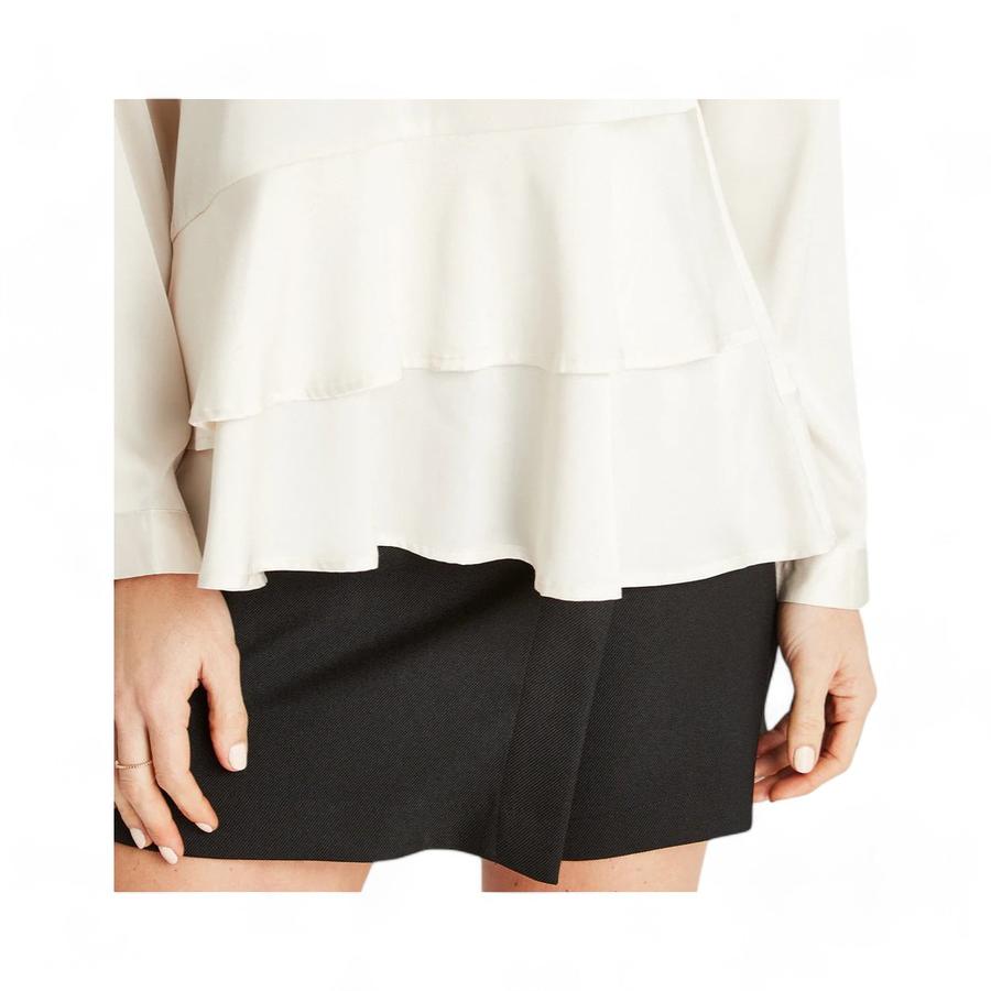 Blusa Mujer Lorenzo Di Pontti Manga Larga Cuello V Arena