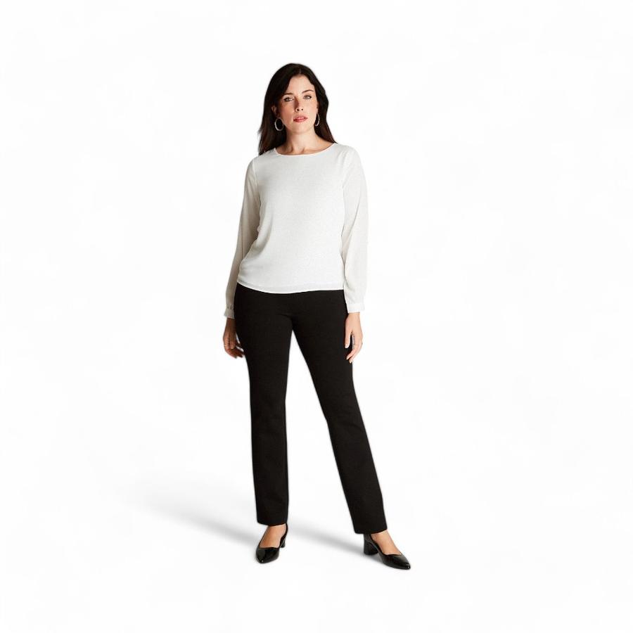 Blusa Mujer Lorenzo Di Pontti 205031 Cuello Redondo Crudo