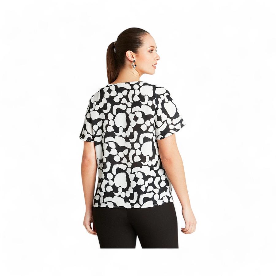 Blusa Mujer Lorenzo Di Pontti 205044 Cuello V Crudo
