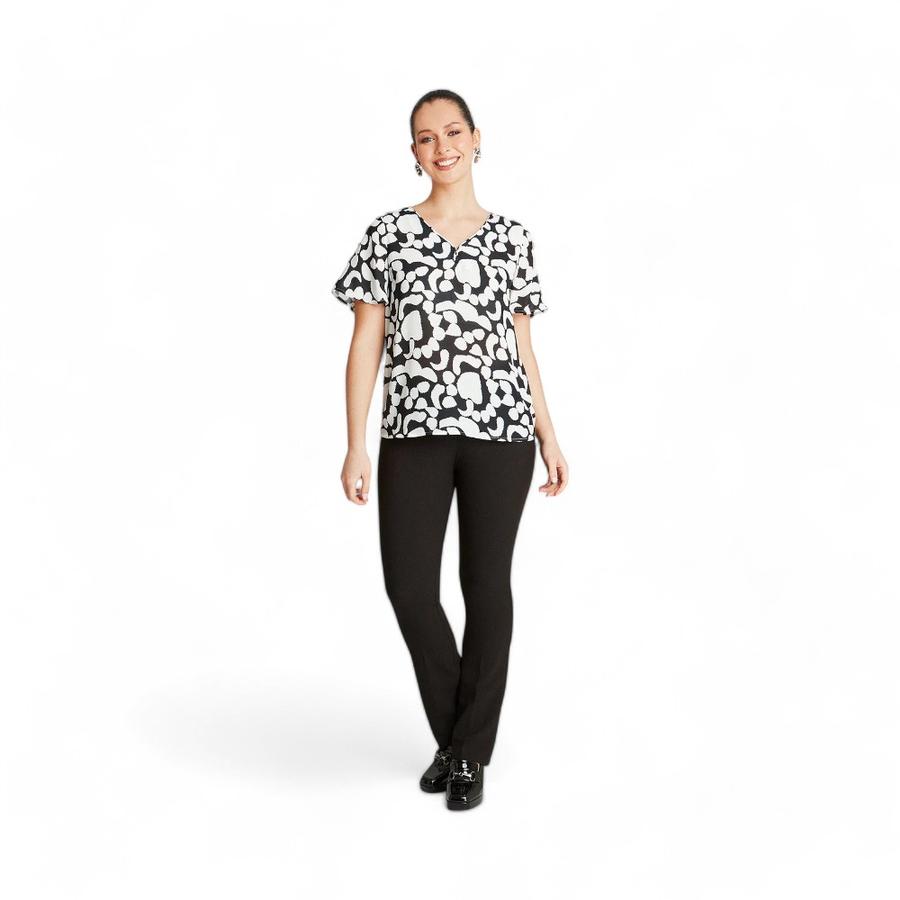 Blusa Mujer Lorenzo Di Pontti 205044 Cuello V Crudo