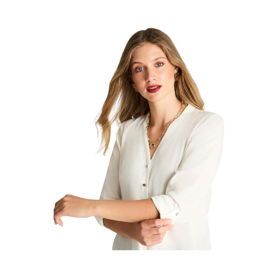Blusa Mujer Lorenzo Di Pontti Manga 3/4 Crudo