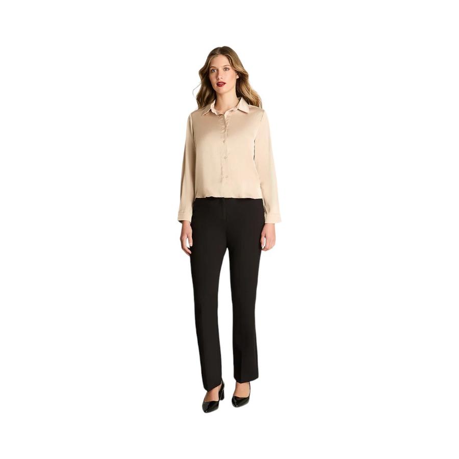 Blusa Mujer Lorenzo Di Pontti Manga Larga Beige