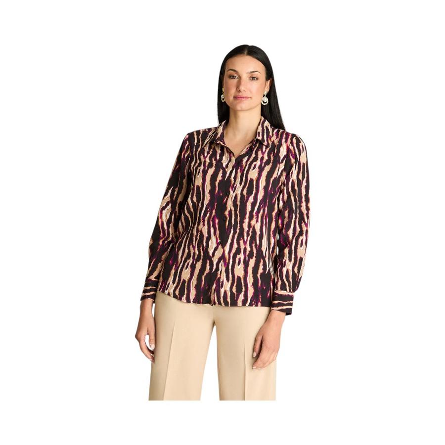 Blusa Mujer Lorenzo Di Pontti Manga Larga Negro