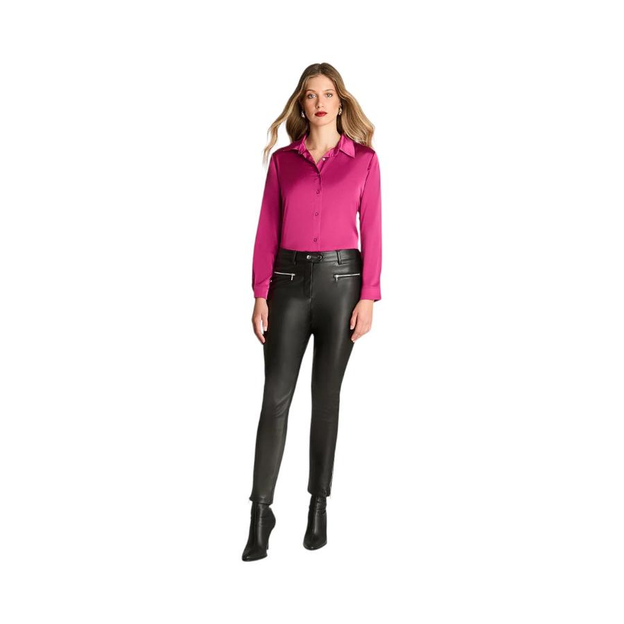Calza Mujer Lorenzo Di Pontti Ecocuero Negro