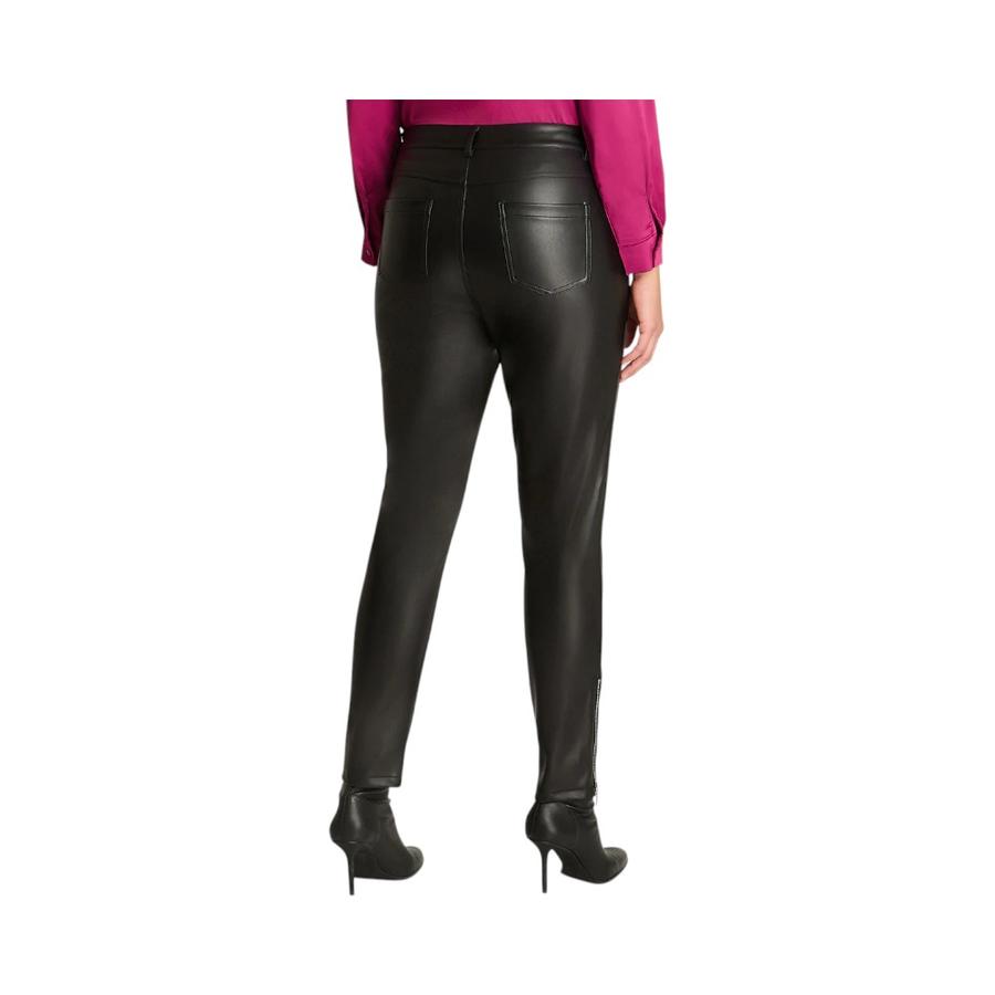 Calza Mujer Lorenzo Di Pontti Ecocuero Negro