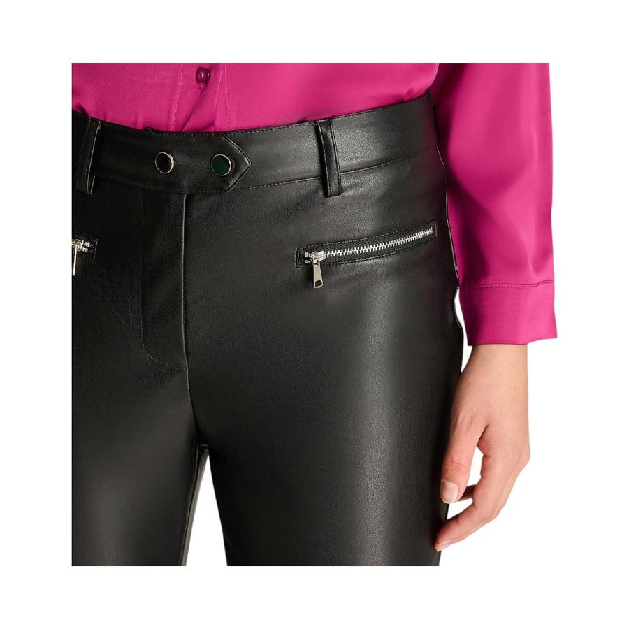 Calza Mujer Lorenzo Di Pontti Ecocuero Negro
