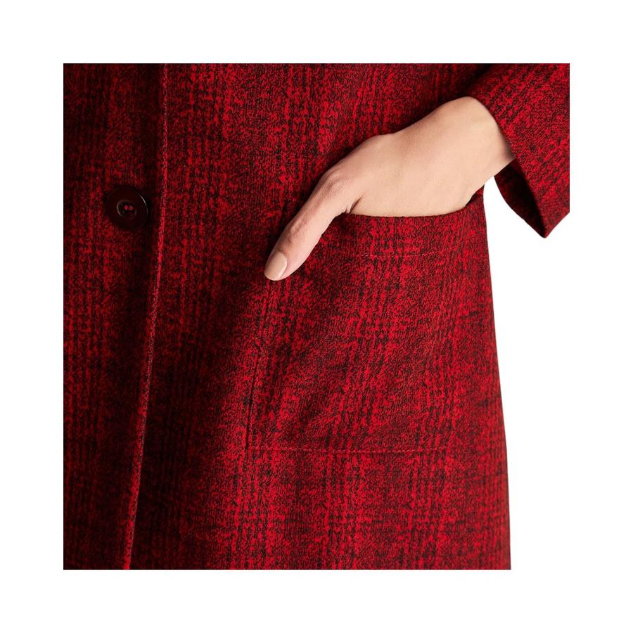 Blazer Mujer Lorenzo Di Pontti Largo Botones Rojo