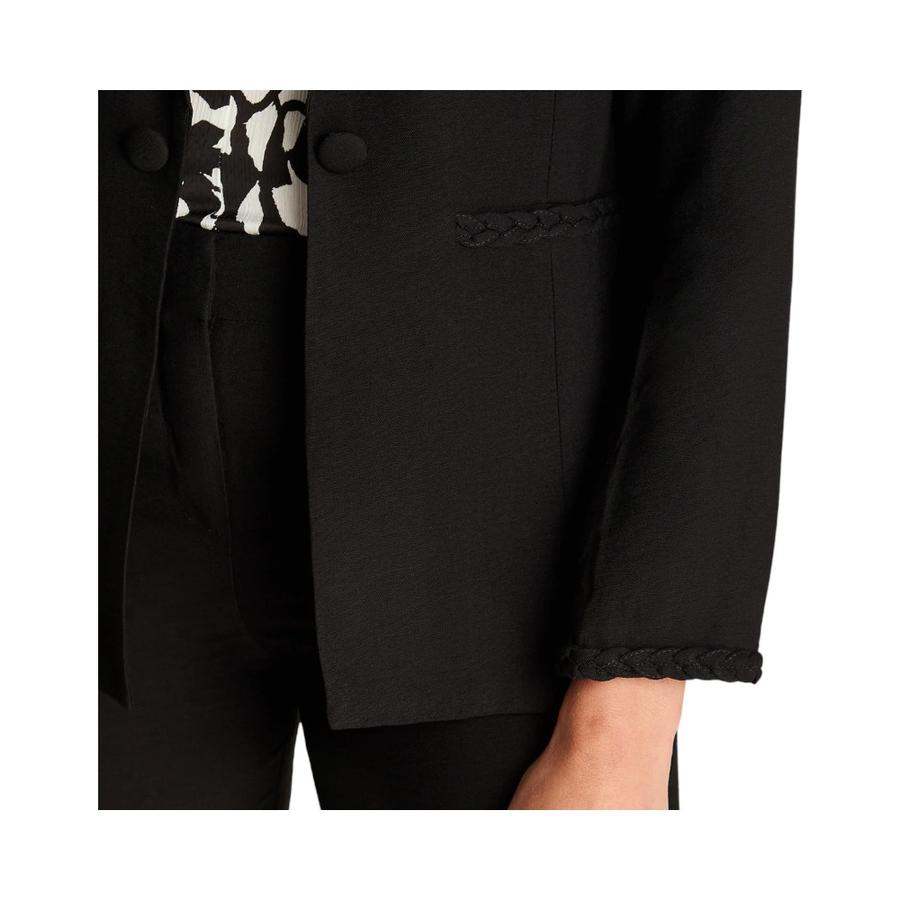 Blazer Mujer Lorenzo Di Pontti Oversize Botones Negro