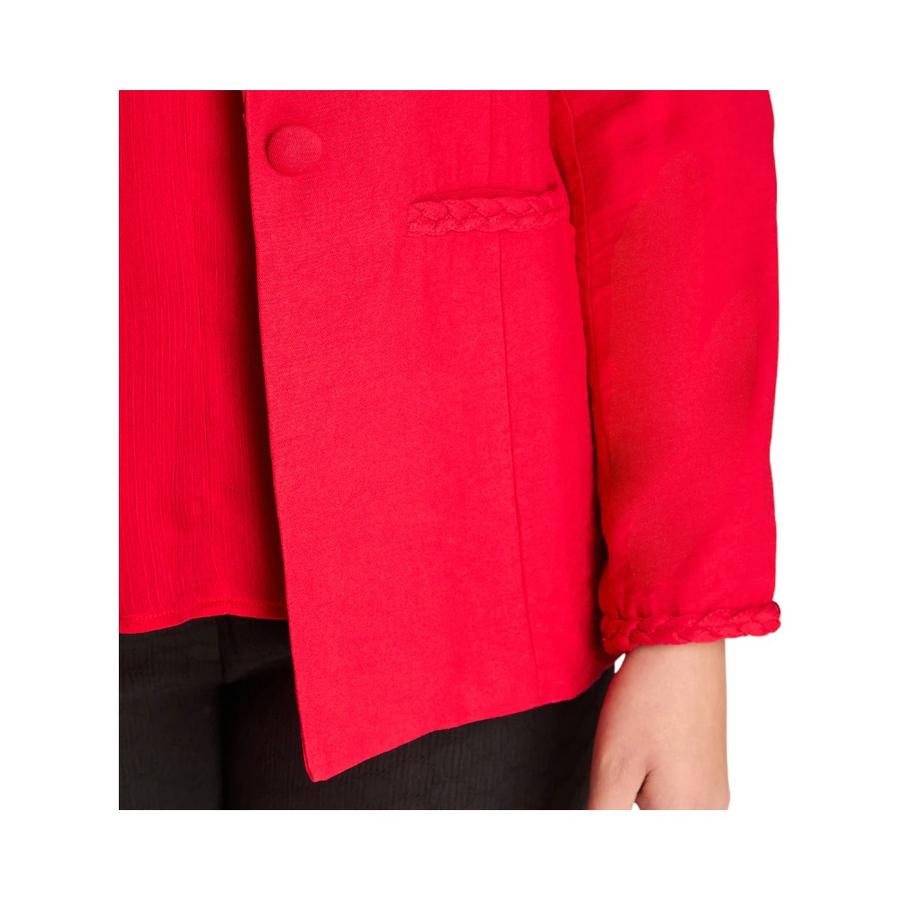 Blazer Mujer Lorenzo Di Pontti Oversize Botones Rojo