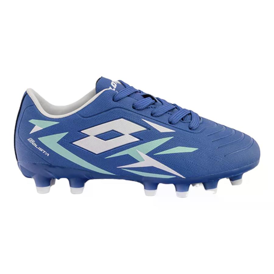 Zapato de Futbol Cadete Lotto Solista FG JR Azul