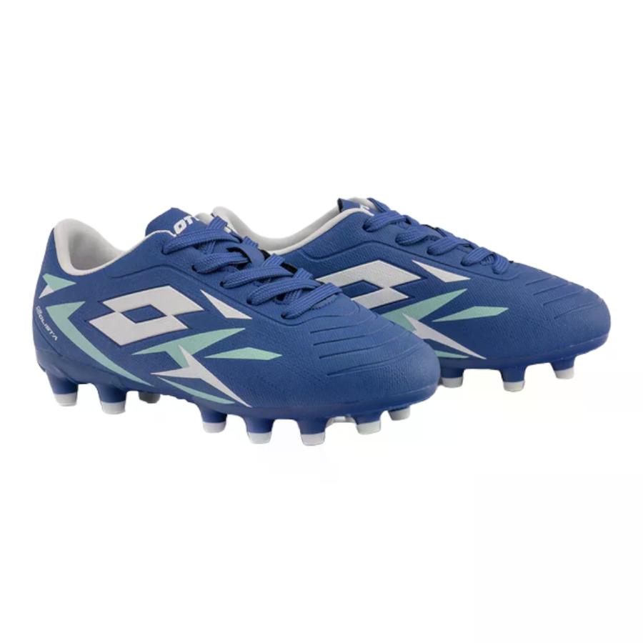 Zapato de Futbol Cadete Lotto Solista FG JR Azul