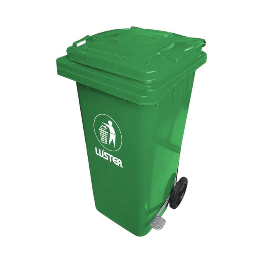 Basurero Luster con Pedal 120 Litros Verde