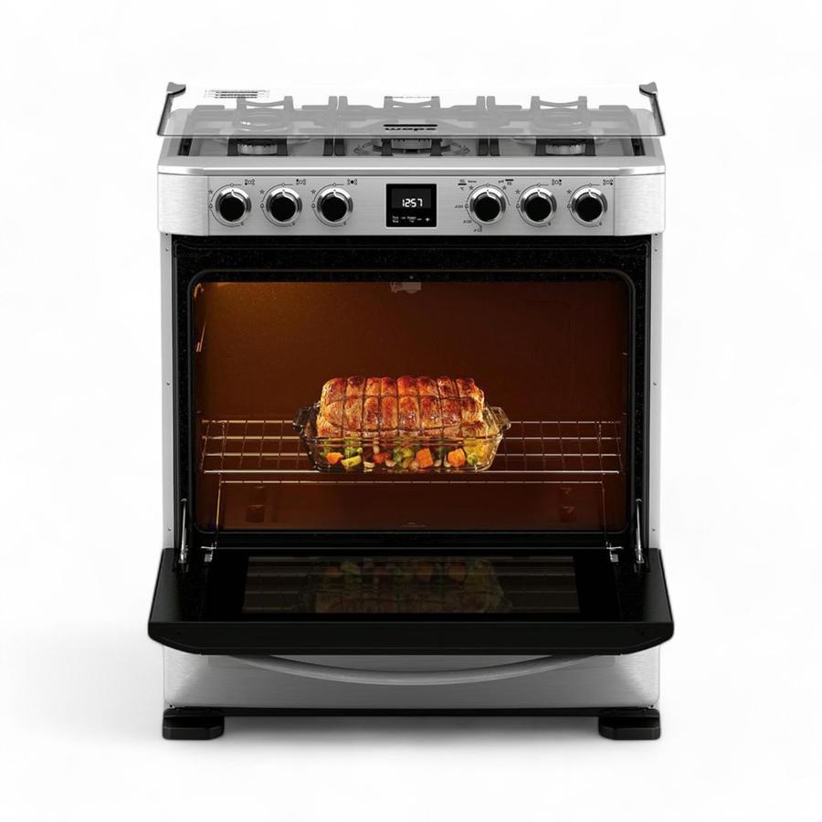 Cocina A Gas Mabe ANDES7670FX1 5 Quemadores Plateado