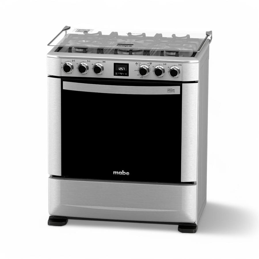 Cocina A Gas Mabe ANDES7670FX1 5 Quemadores Plateado