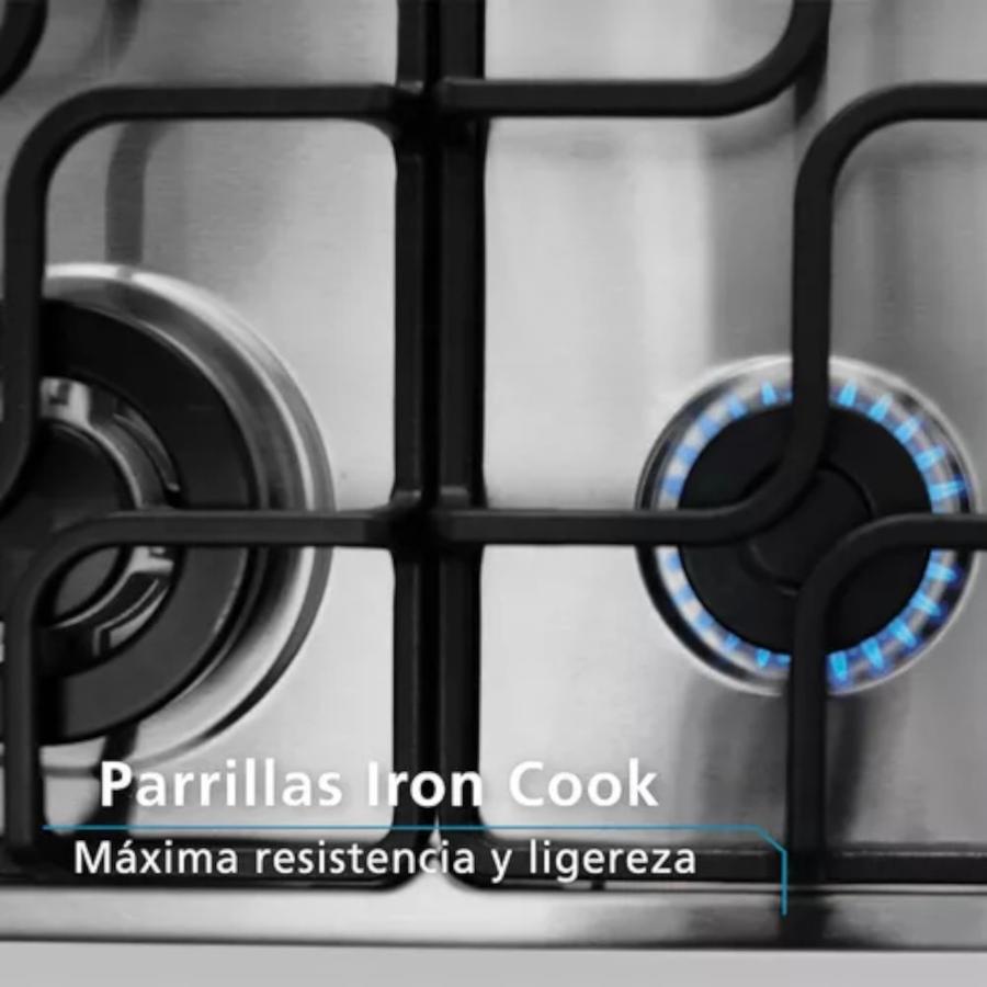 Encimera De Empotrar A Gas 60 Cm Inoxidable Mabe