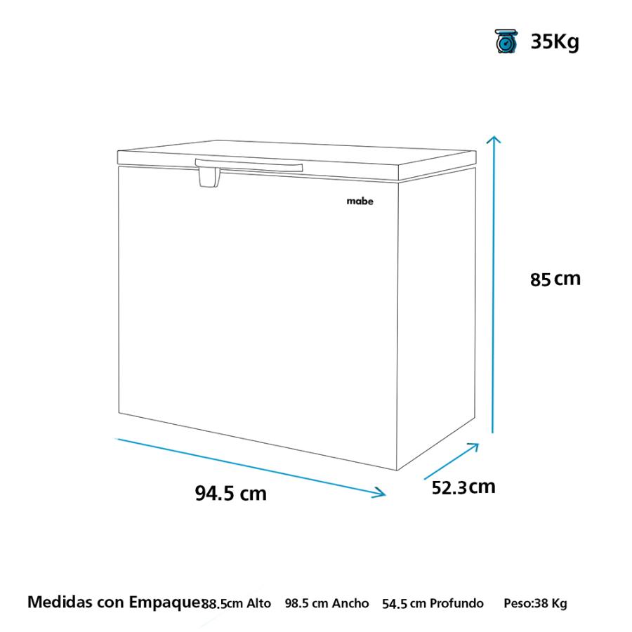 Freezer Horizontal Blanco Dual 198 Litros
