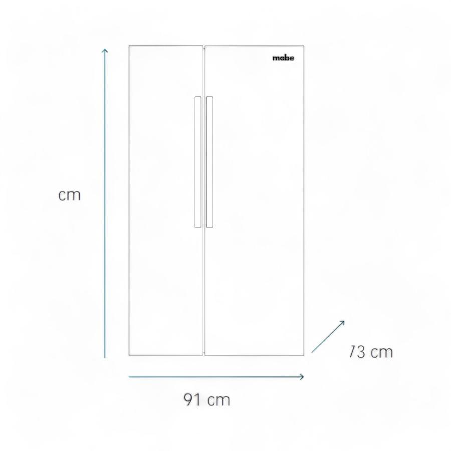 Refrigerador Side By Side Mabe MSC631LKLNG0 581 Litros Negro