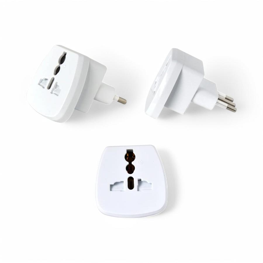 Adaptador Universal Macrotel 2 Polos+Tierra 10A 250V 