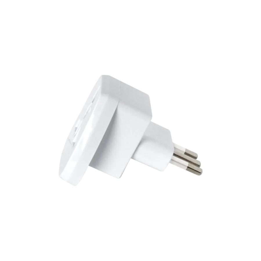 Adaptador Universal Macrotel 2 Polos+Tierra 10A 250V 