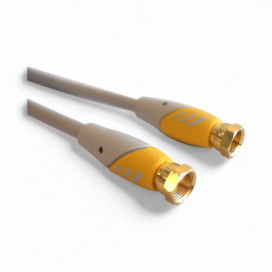 Cable Coaxial Macrotel Profesional Rg-59 1.8 Metros Blanco