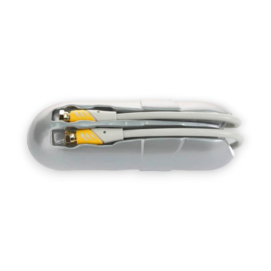 Cable Coaxial Macrotel Profesional Rg-59 1.8 Metros Blanco