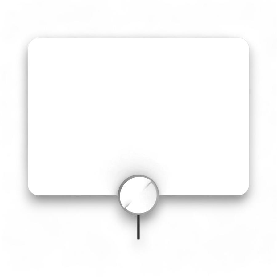 Antena TV Digital HDTV Macrotel MegaFlat Negro/Blanco