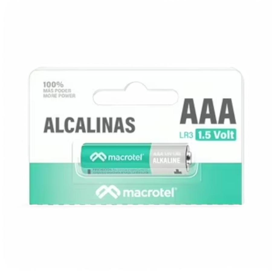 Pila Individual AAA Alcalina Macrotel