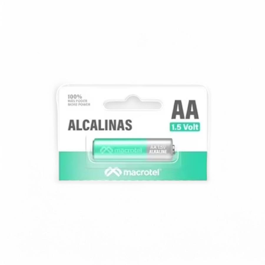 Pila Individual AA Alcalina Macrotel