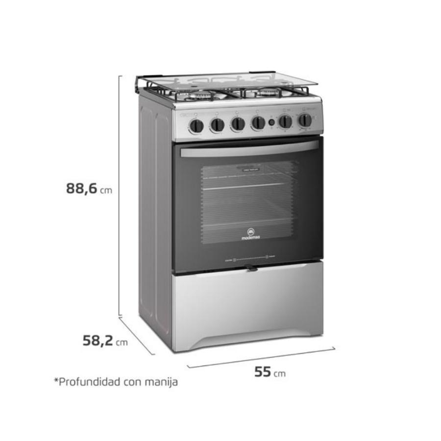 Cocina A Gas Mademsa 4 Platos M785t
